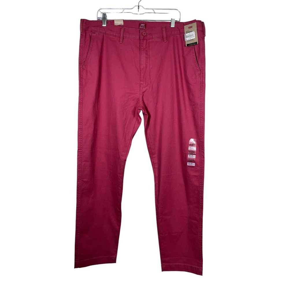 NWT LEVI'S Sz 40x32 XX Chino Pants Men's Nantucket Red Standard Taper Cotton NEW